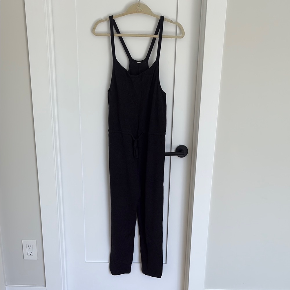 Lululemon Athletica Black Cozy Jumpsuit